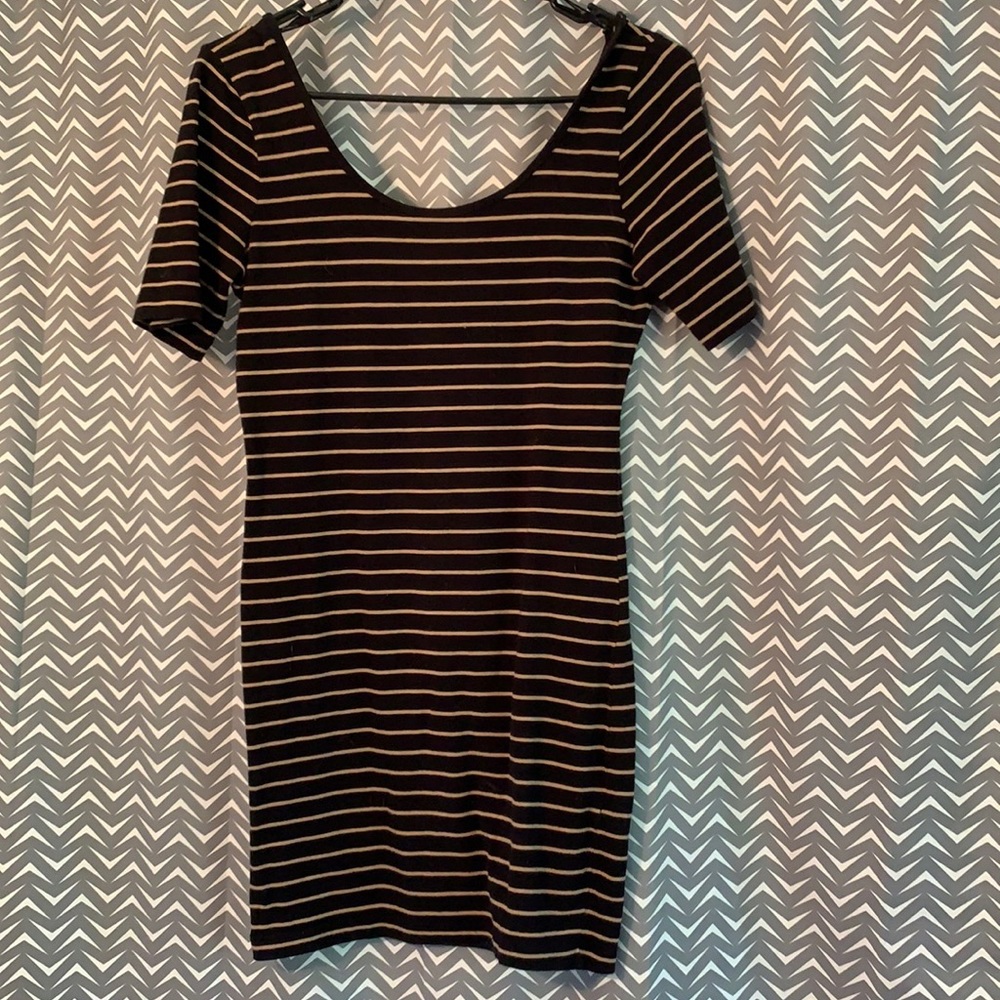 Striped Body Con Dress